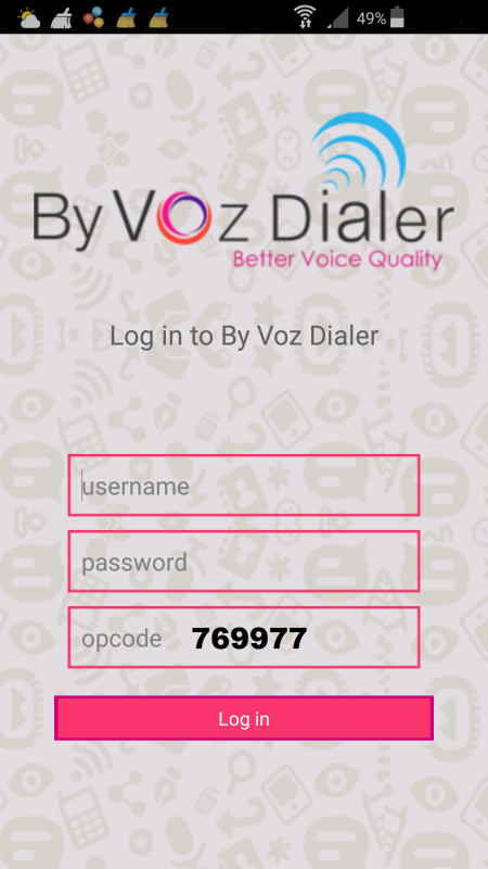 app movil, cibervoip, llama, voip